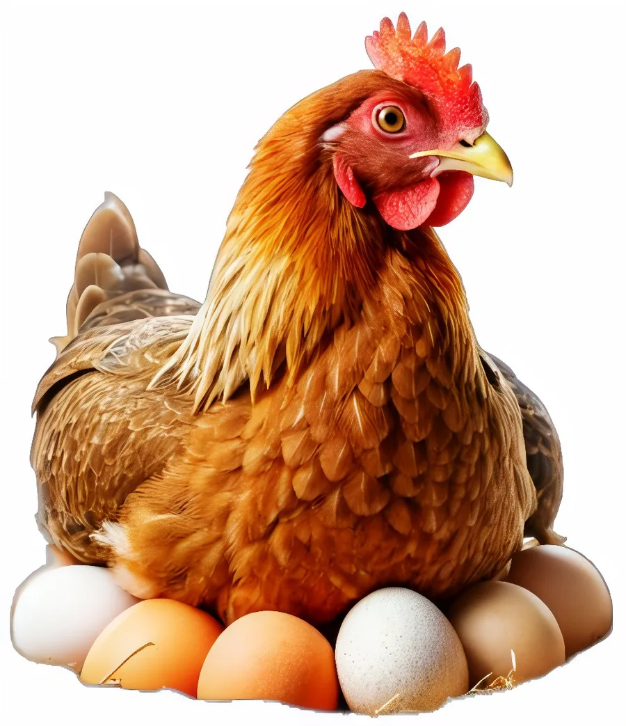 Fresh brown eggs