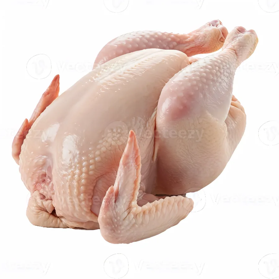 Packaged frozen chicken